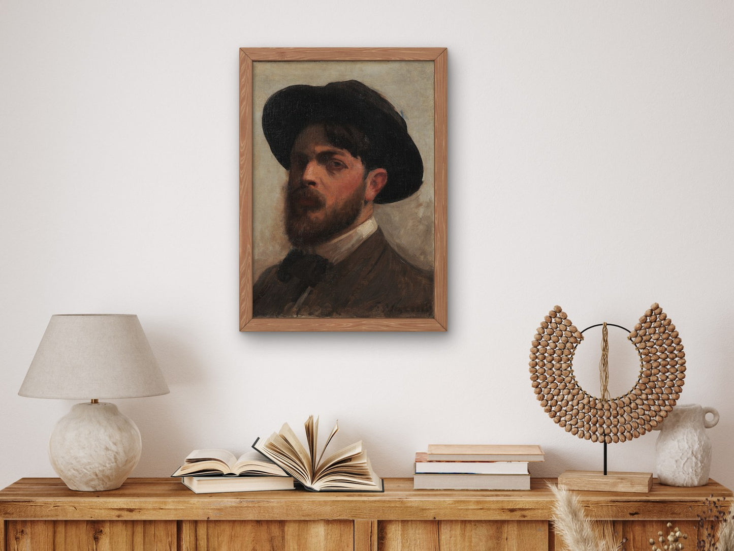 Self Portrait by Eliseu Visconti 1910, Wall Art Print, Fine Art Reproduction, Museum Quality Decor, Poster