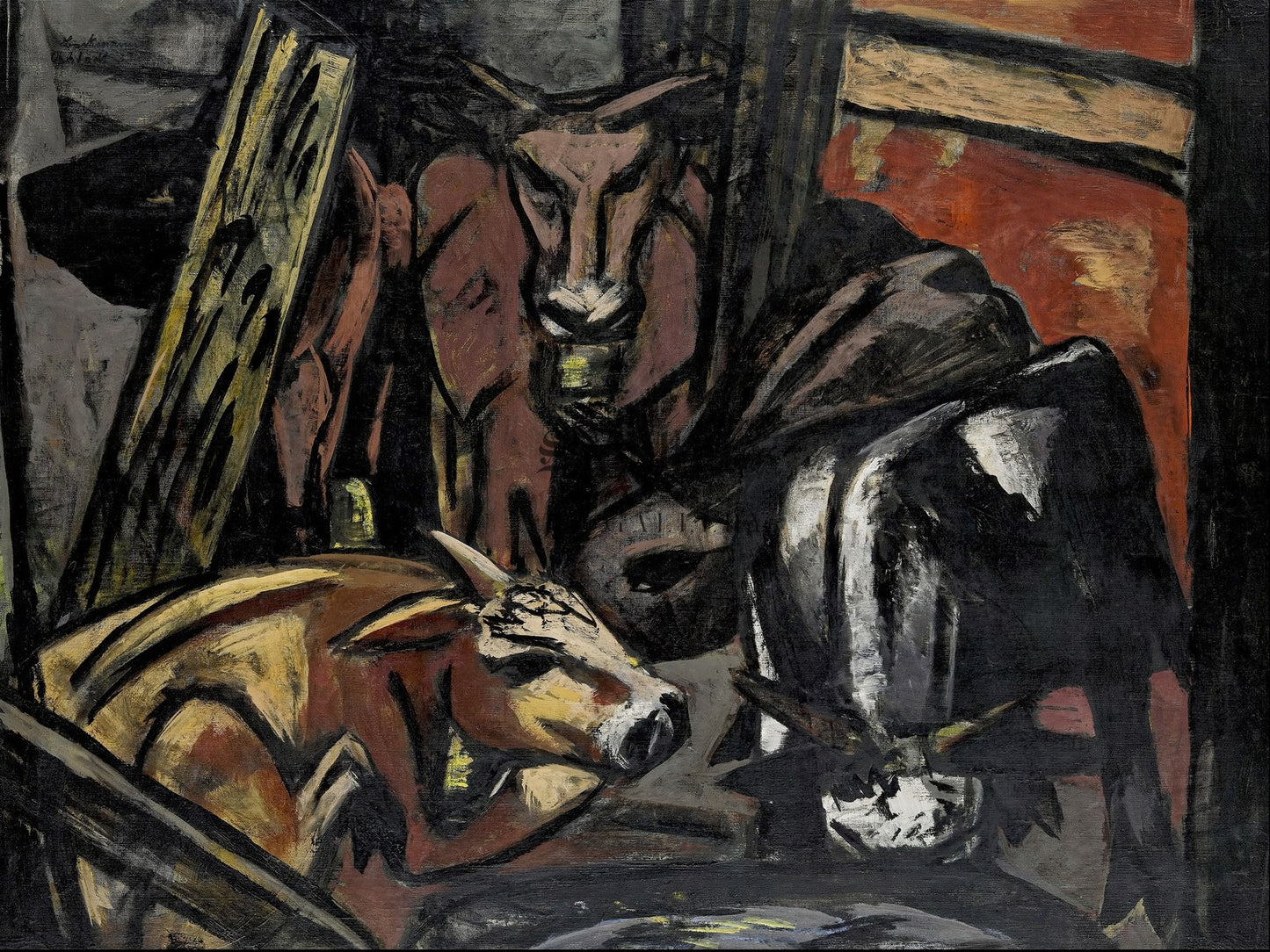 Bullock Shed by Max Beckmann 1933, Wall Art Print, Fine Art Reproduction, Museum Quality Decor, Poster