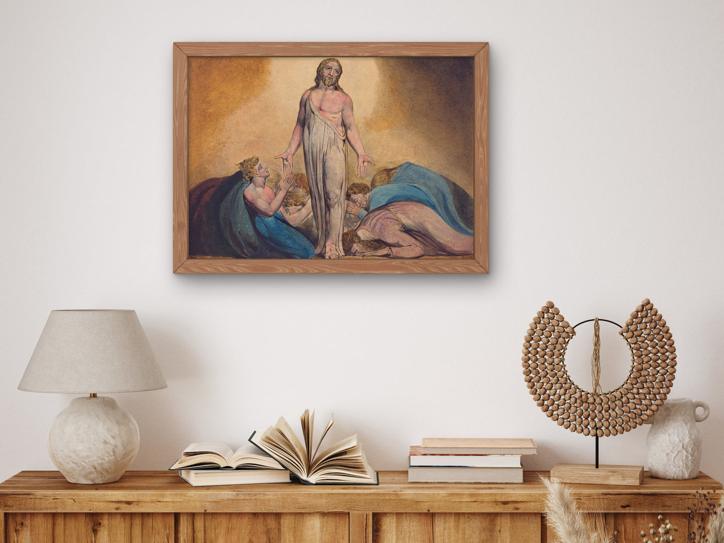 Christ Appearing to His Disciples After the Resurrection by William Blake 1795, Wall Art Print, Fine Art Reproduction, Museum Quality Decor