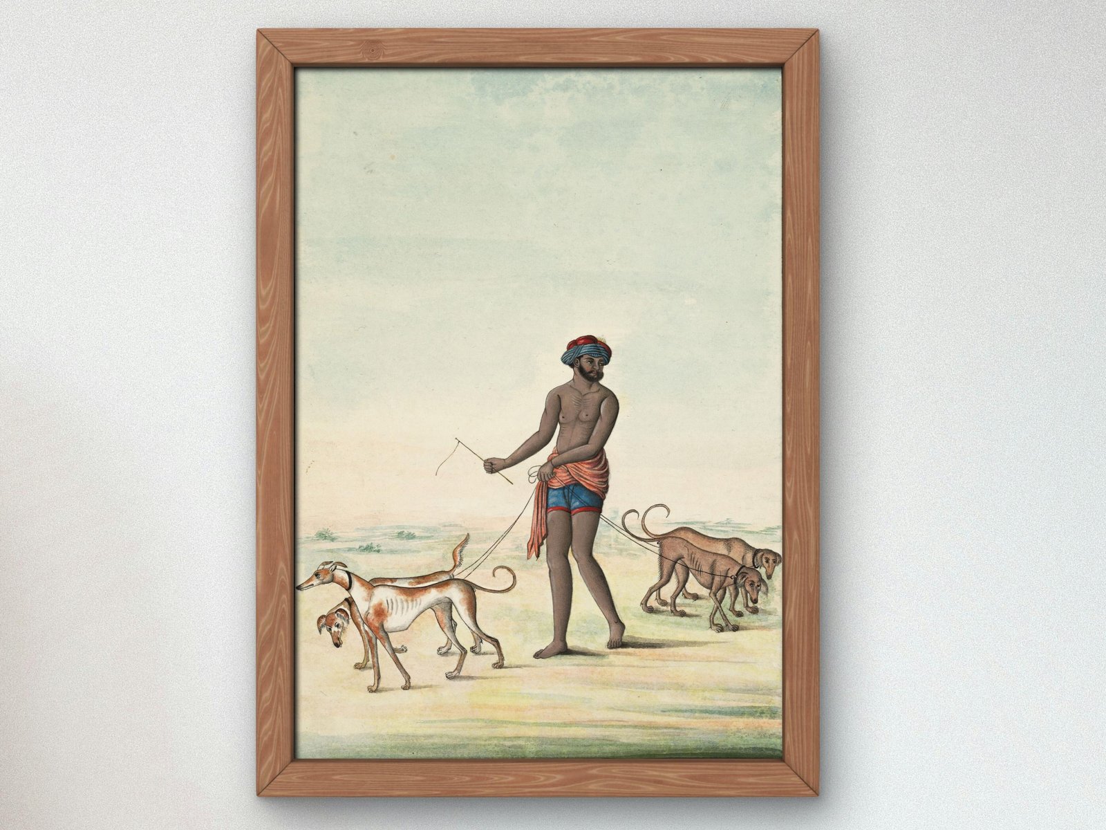 Dog Walker, 1830, Realism and Naturalism, fine art print