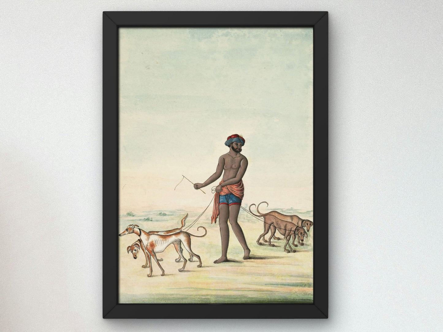Dog Walker, 1830, Realism and Naturalism, fine art print