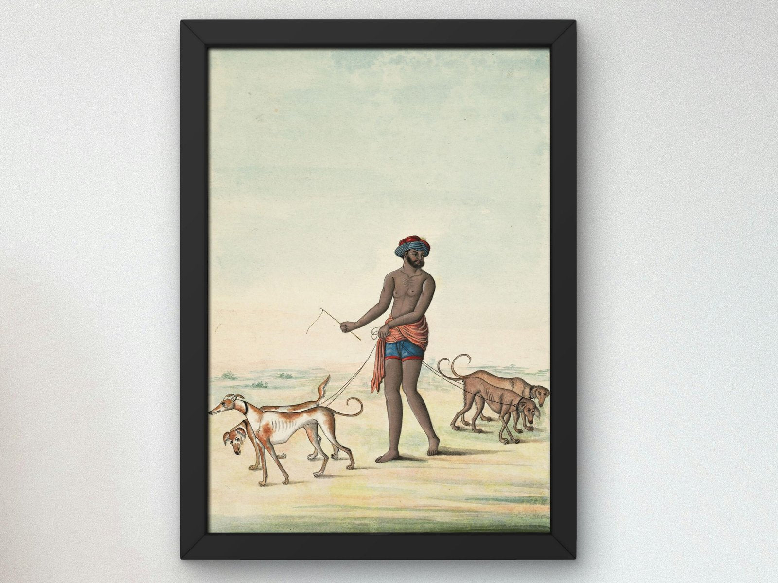 Dog Walker, 1830, Realism and Naturalism, fine art print