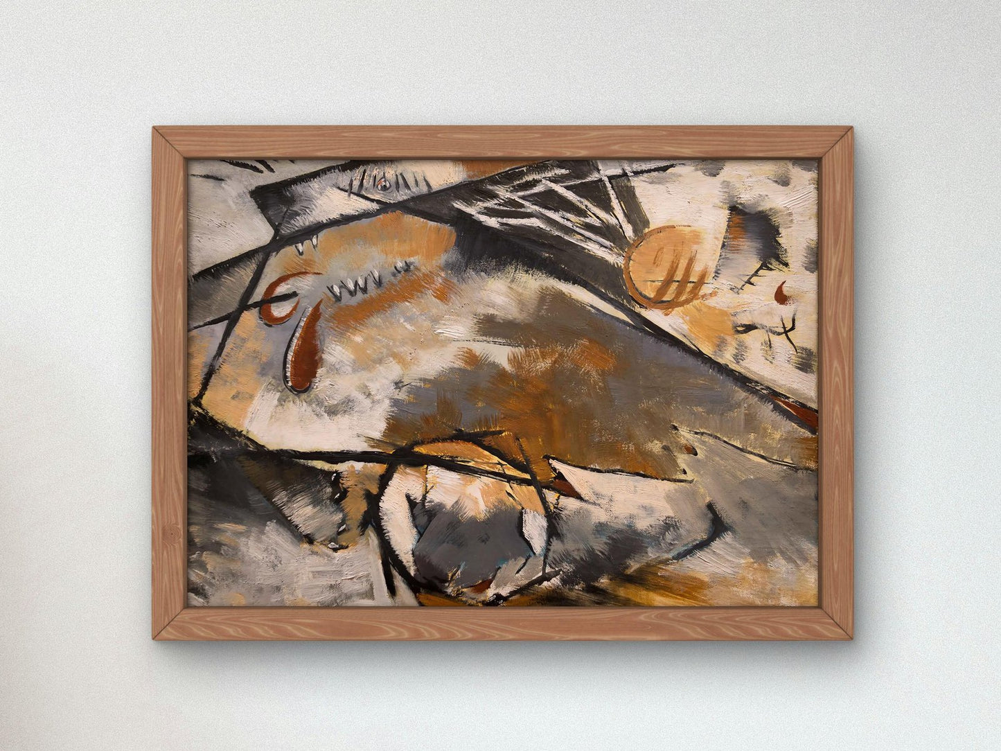 Dogs Chasing Each Other by Arthur Dove, 1929, Art Deco and American Modernism, fine art print
