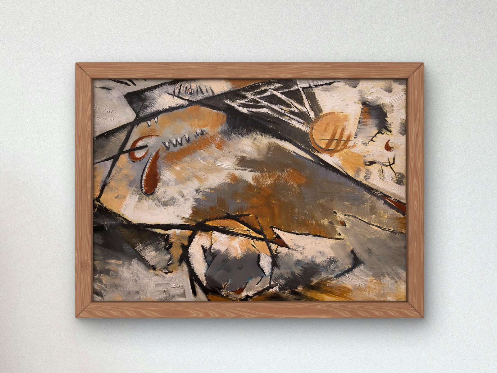 Dogs Chasing Each Other by Arthur Dove, 1929, Art Deco and American Modernism, fine art print