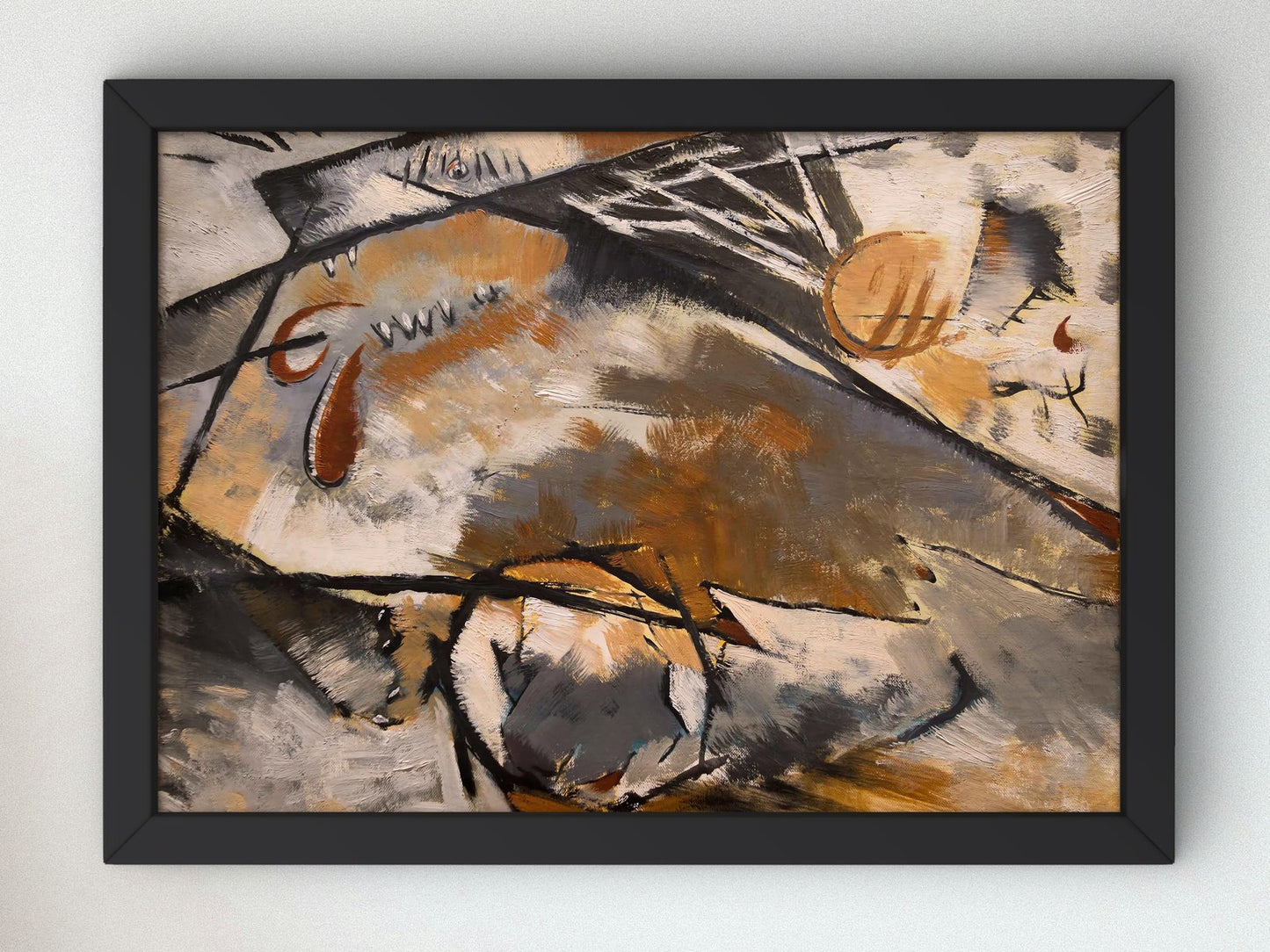 Dogs Chasing Each Other by Arthur Dove, 1929, Art Deco and American Modernism, fine art print