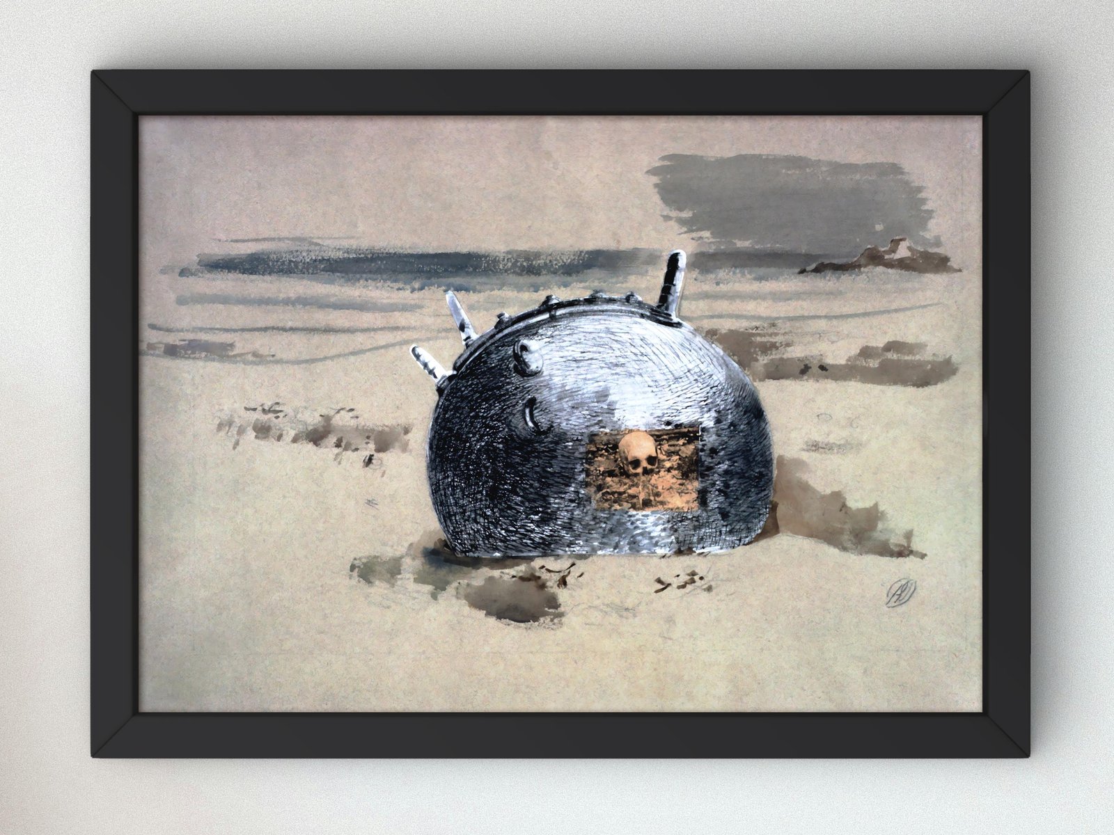 Don't Forget the Diver by Paul Nash, 1942, Surrealism and Modern Art, fine art print