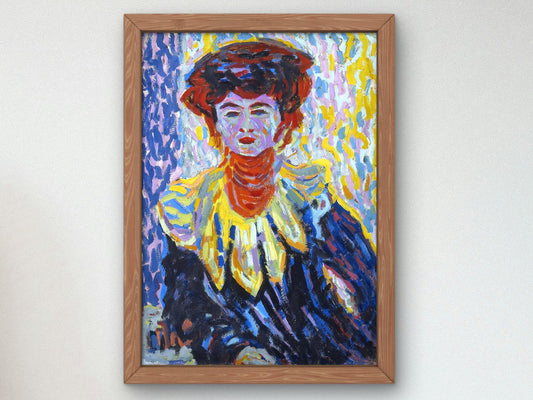 Doris with Ruffed Collar by Ernst Ludwig Kirchner, 1927, Expressionism and Fauvism, fine art print