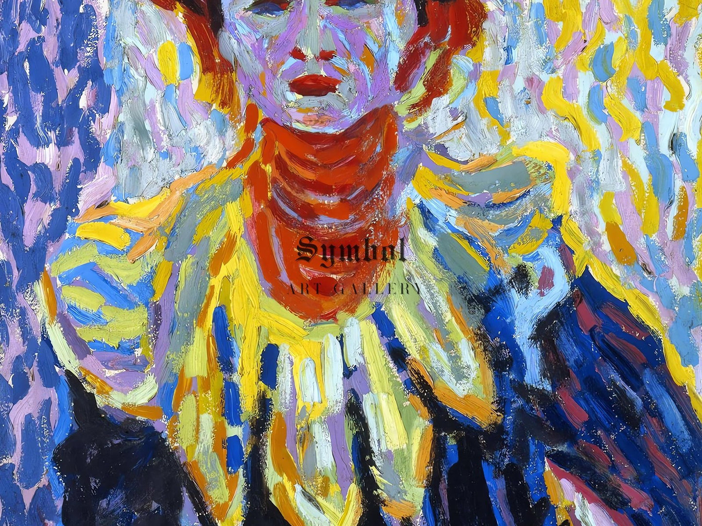 Doris with Ruffed Collar by Ernst Ludwig Kirchner, 1927, Expressionism and Fauvism, fine art print