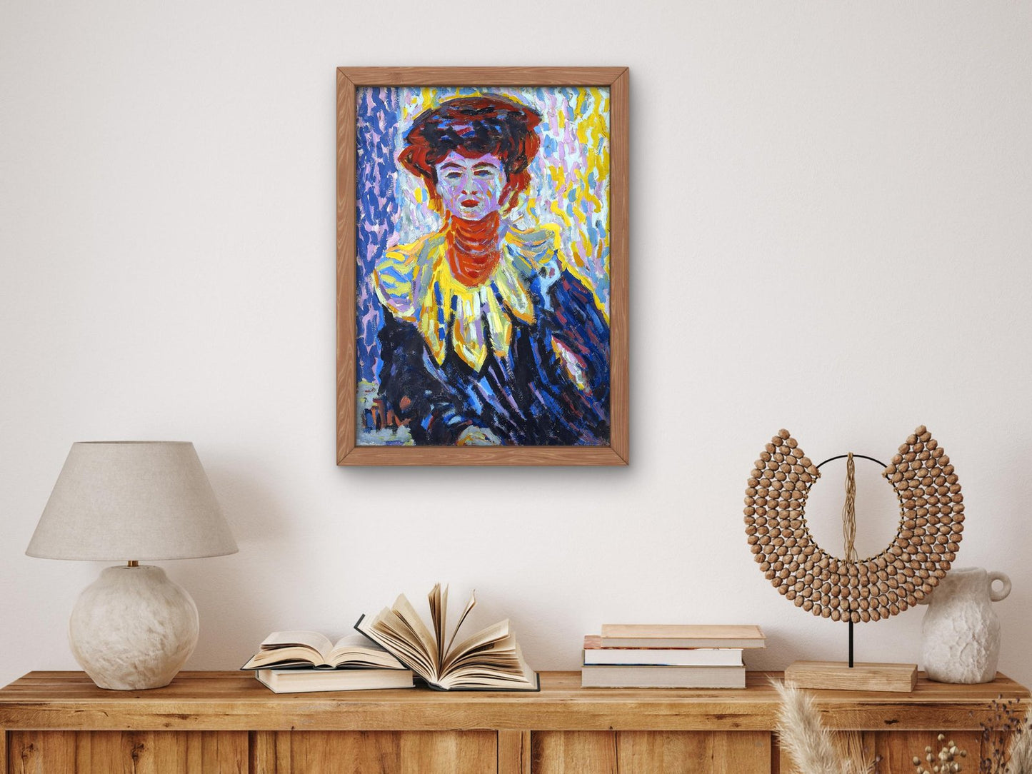 Doris with Ruffed Collar by Ernst Ludwig Kirchner, 1927, Expressionism and Fauvism, fine art print