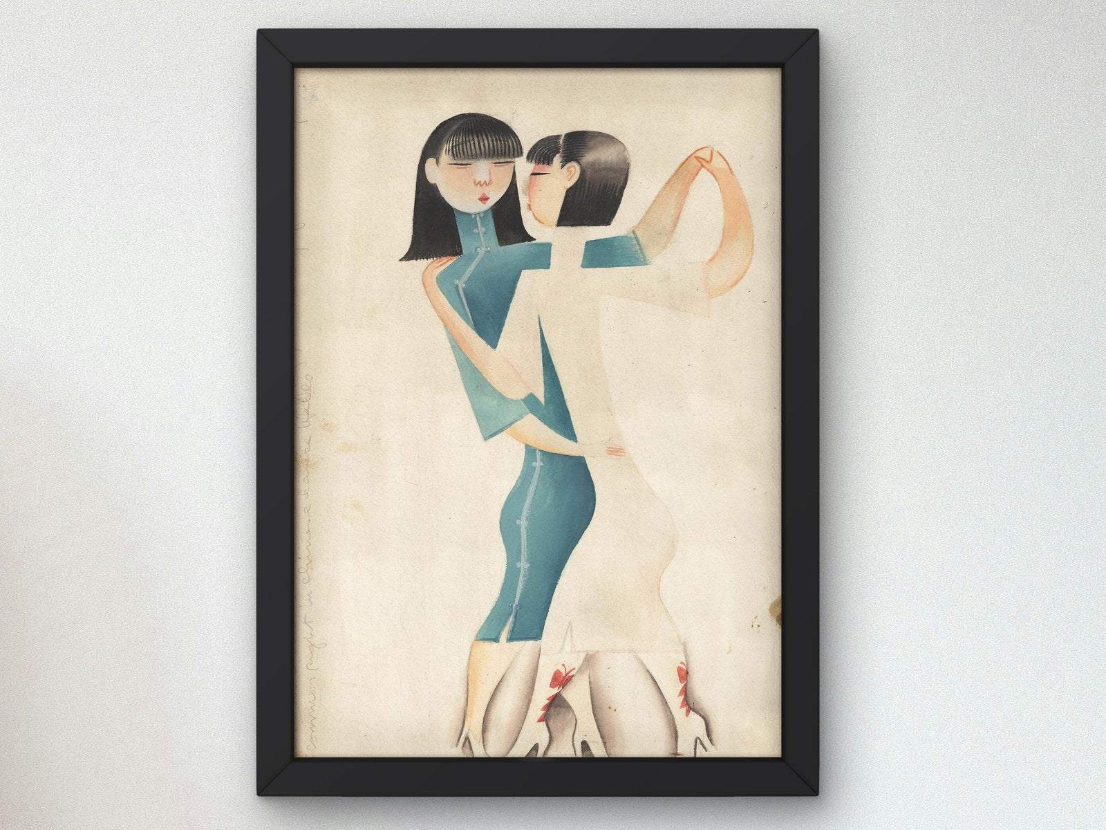 Dos Chicas Bailando by Miguel Covarrubias, 1925, Art Deco and American Modernism, fine art print