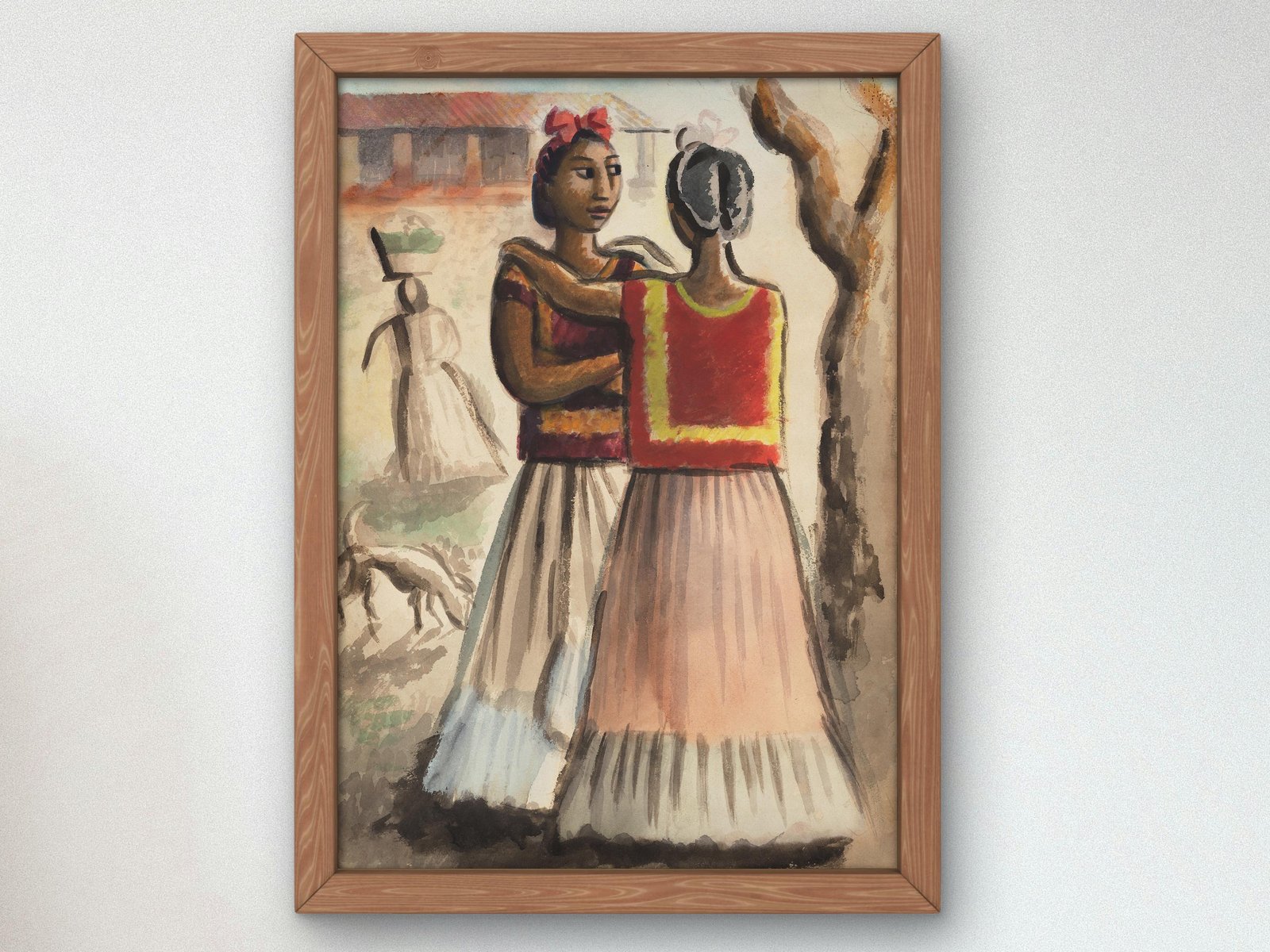 Dos Tehuanas by Miguel Covarrubias, 1926, Art Deco and American Modernism, fine art print