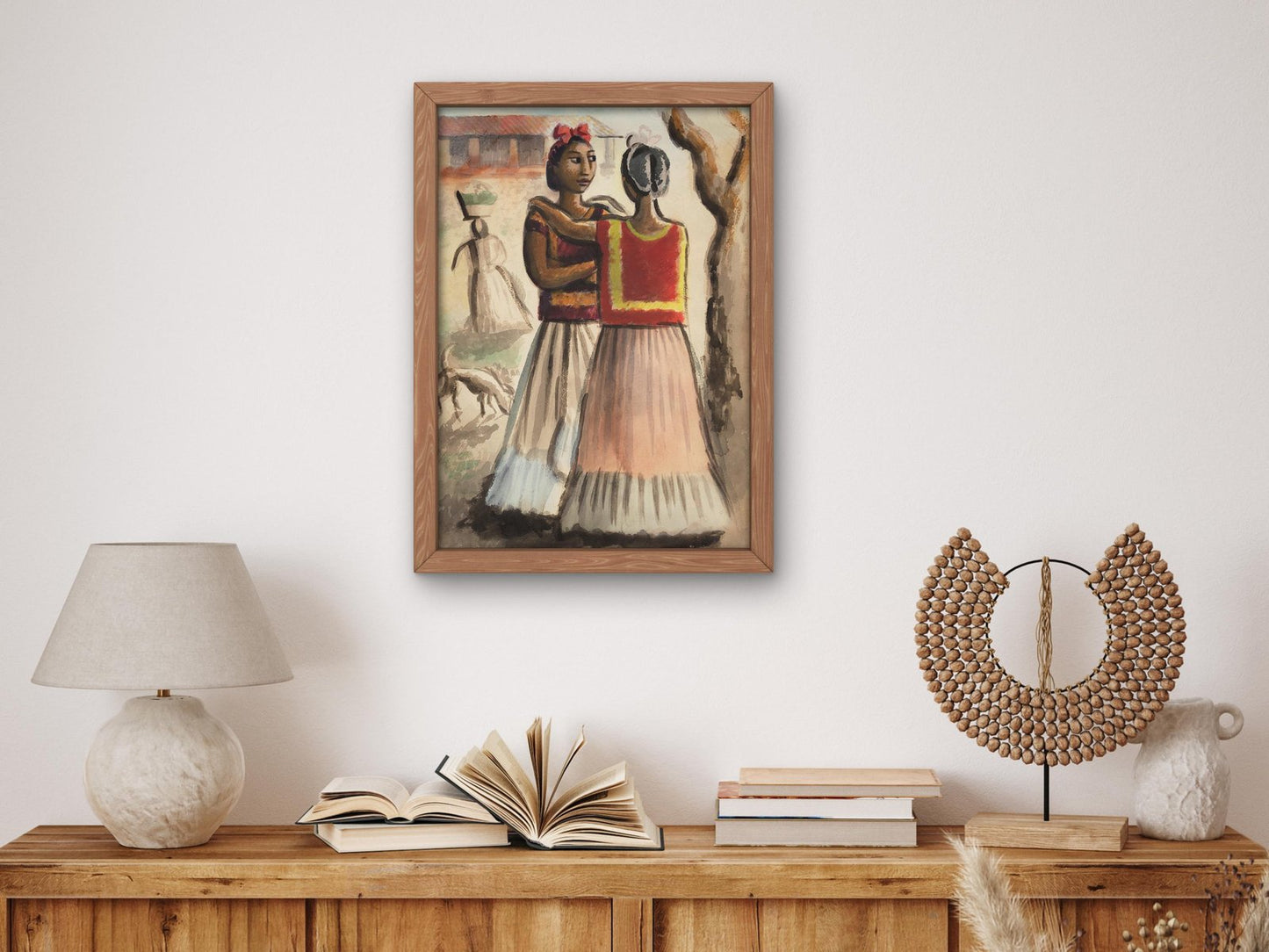 Dos Tehuanas by Miguel Covarrubias, 1926, Art Deco and American Modernism, fine art print
