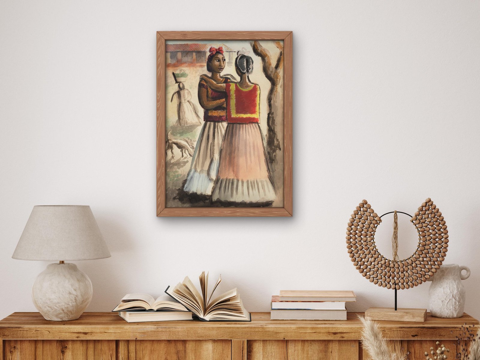 Dos Tehuanas by Miguel Covarrubias, 1926, Art Deco and American Modernism, fine art print