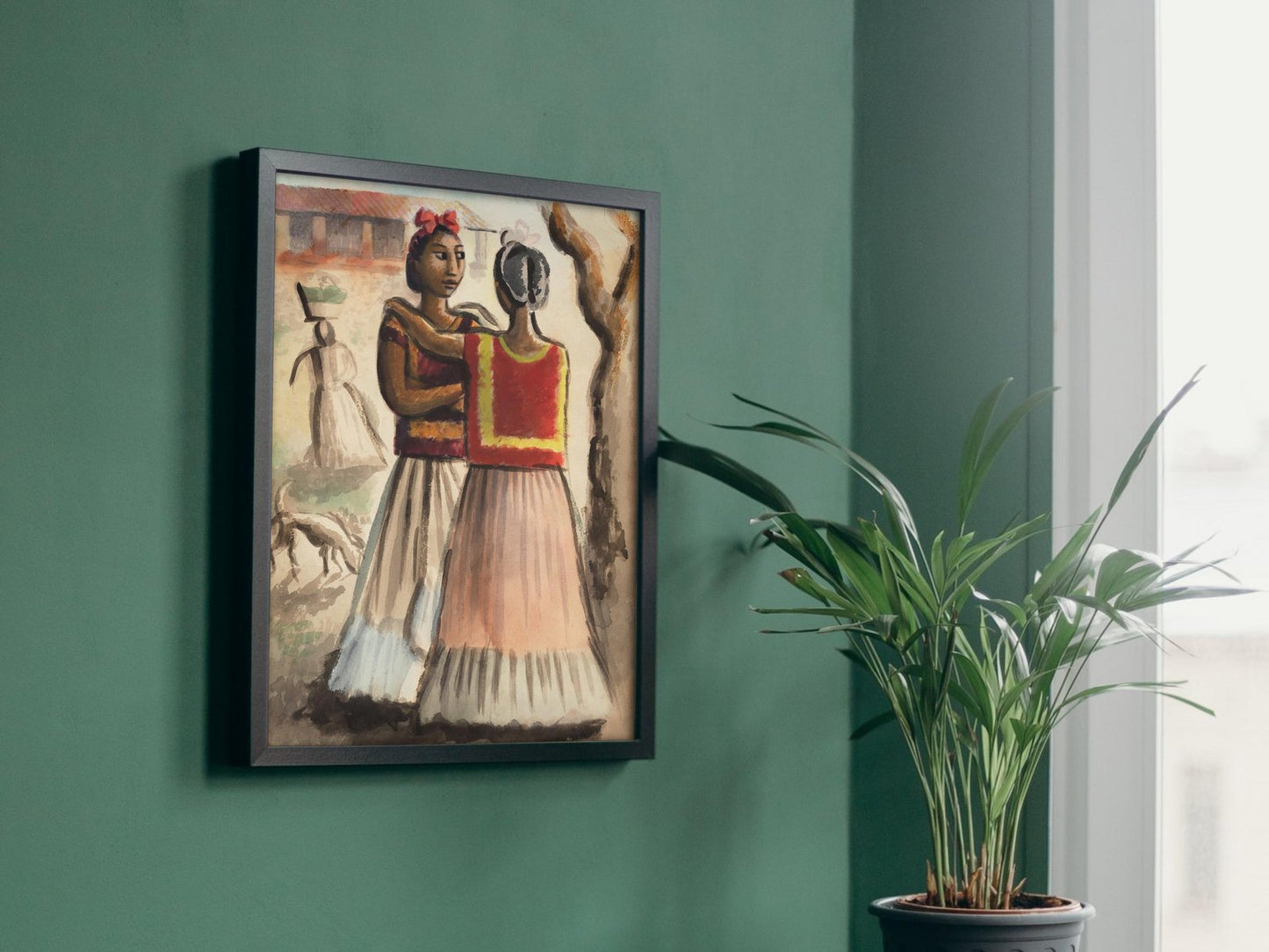 Dos Tehuanas by Miguel Covarrubias, 1926, Art Deco and American Modernism, fine art print