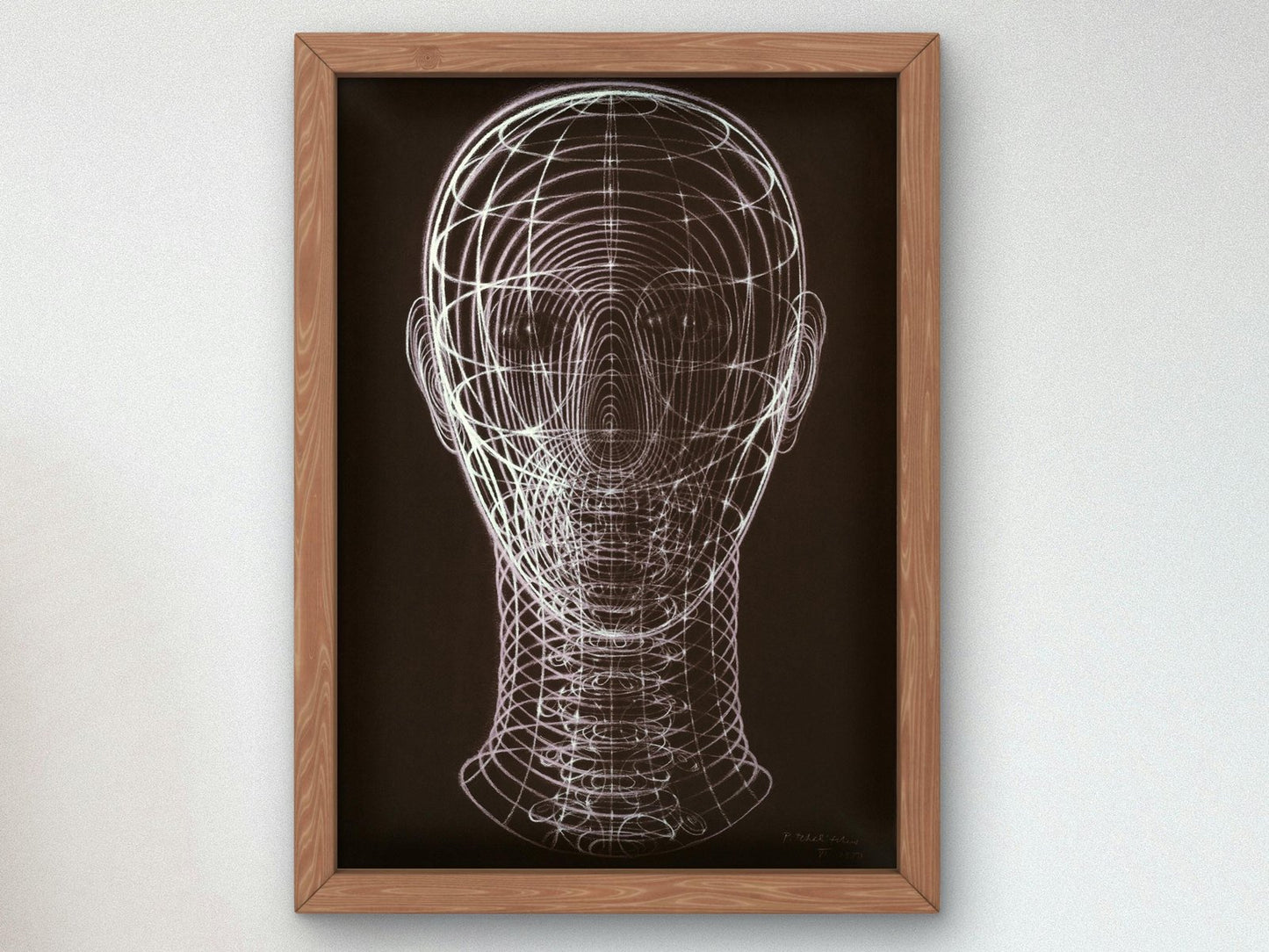 Drawing of a Human Head by Pavel Tchelitchew, 1951, Surrealism and Modern Art, fine art print