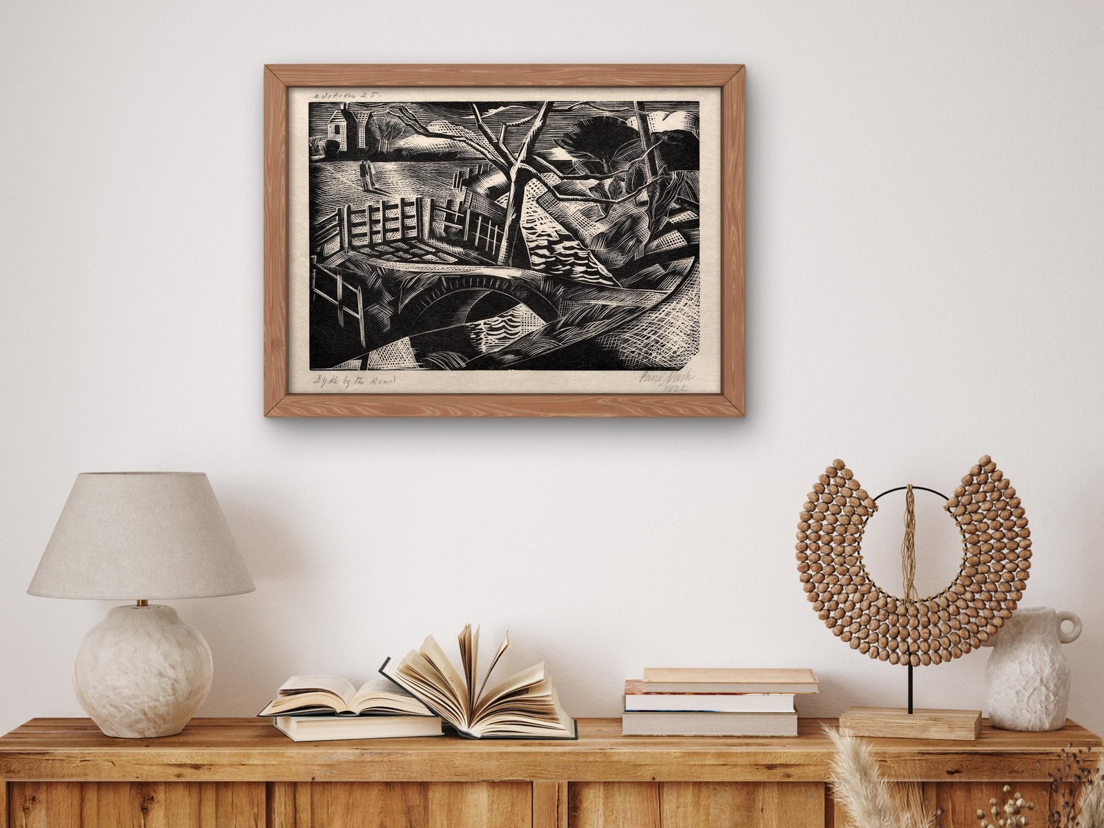 Dyke by the Road by Paul Nash, 1922, Art Deco and American Modernism, fine art print
