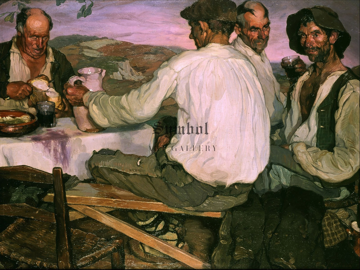 Spanish Farmers by Ignacio Zuloaga 1905, Wall Art Print, Fine Art Reproduction, Museum Quality Decor, Poster