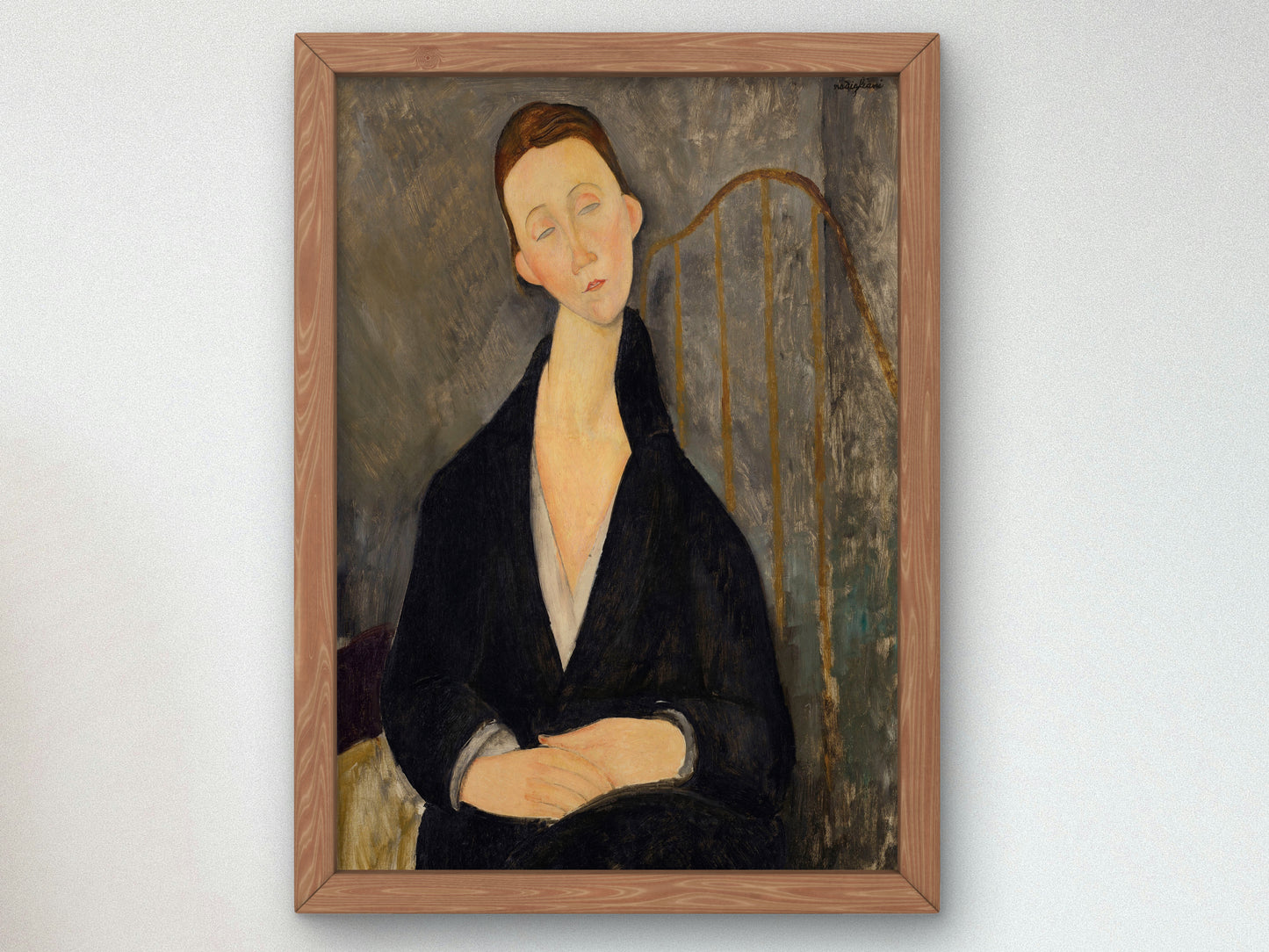 Lunia Czechowska by Amedeo Modigliani 1919, Wall Art Print, Fine Art Reproduction, Museum Quality Decor, Poster