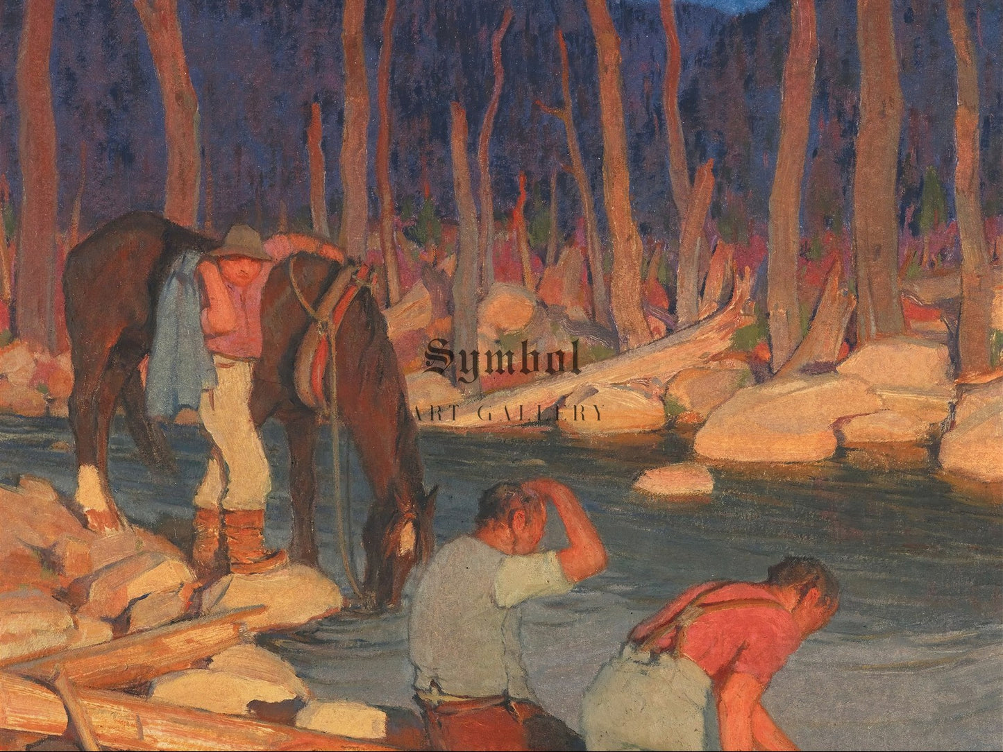 Day's End by Clarence Gagnon 1928, Wall Art Print, Fine Art Reproduction, Museum Quality Decor, Poster