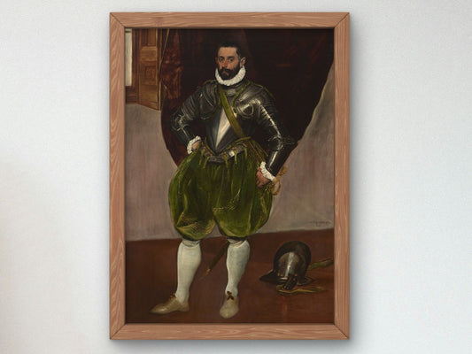 Portrait of Vincenzo Anastagi by El Greco 1584, Wall Art Print, Fine Art Reproduction, Museum Quality Decor, Poster