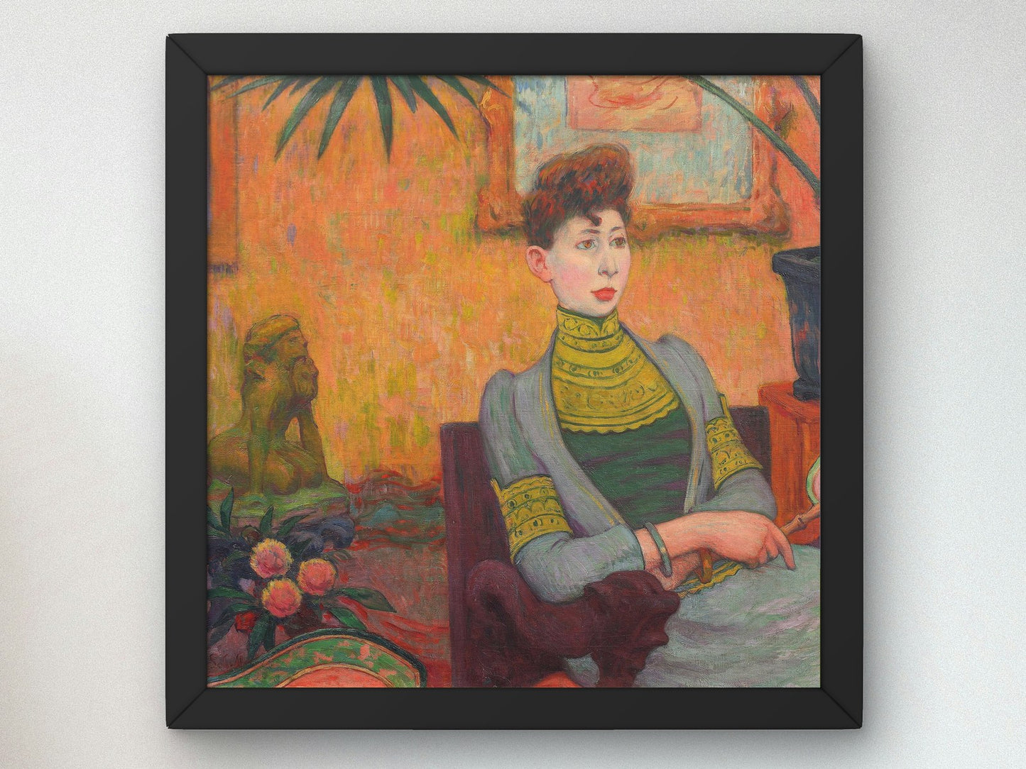 Portrait of Madame Champsaur by Émile Schuffenecker 1890, Wall Art Print, Fine Art Reproduction, Museum Quality Decor, Poster
