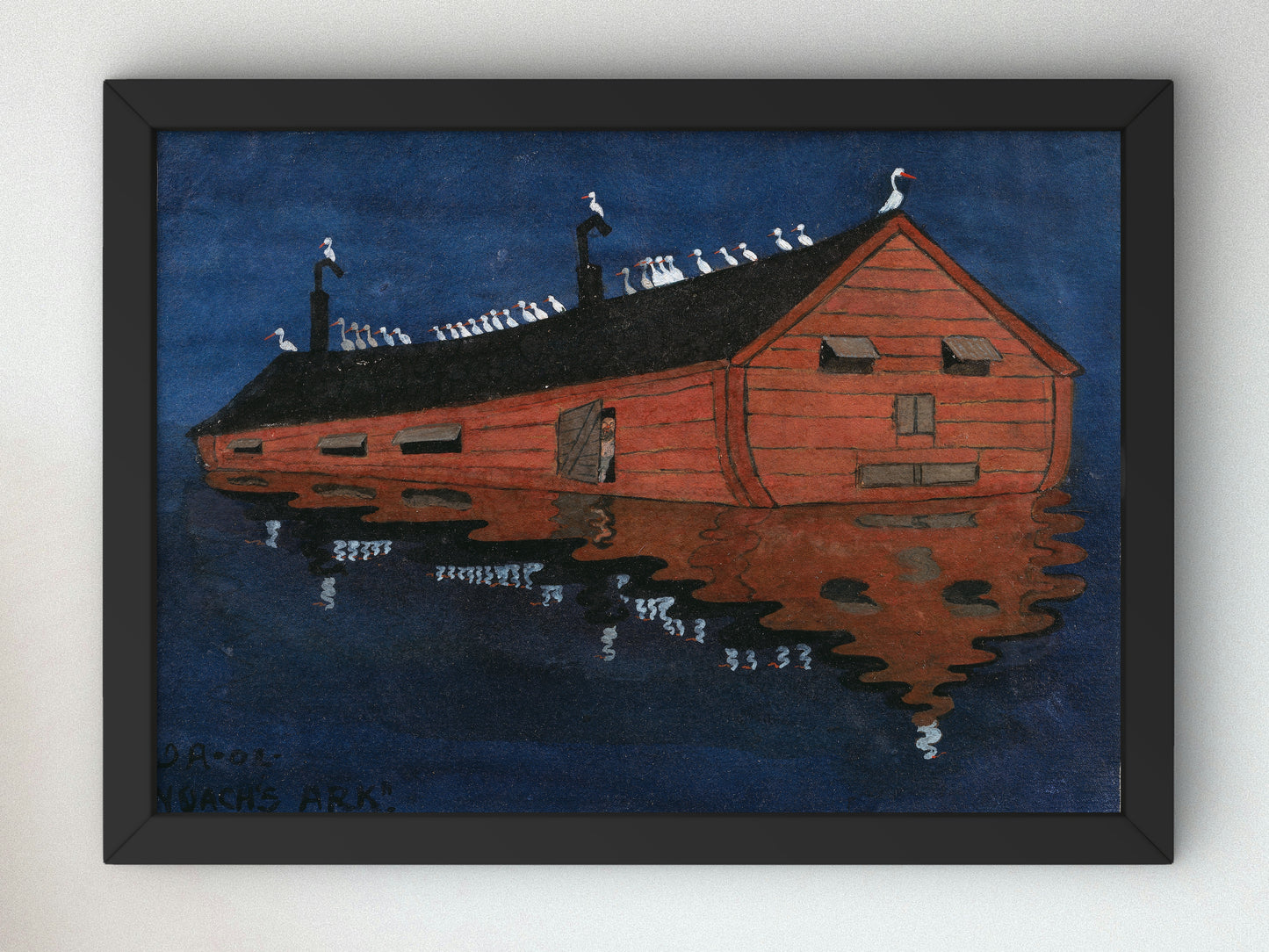 Noah's Ark by Ivar Arosenius, Wall Art Print, Fine Art Reproduction, Museum Quality Decor, Poster