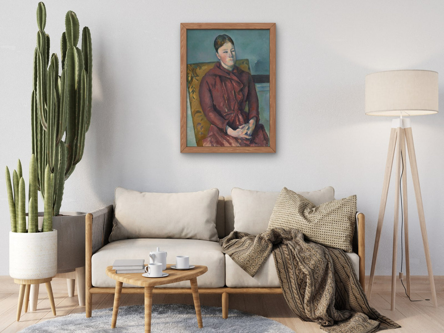 Madame Cezanne in a Yellow Chair by Paul Cézanne 1888, Wall Art Print, Fine Art Reproduction, Museum Quality Decor, Poster