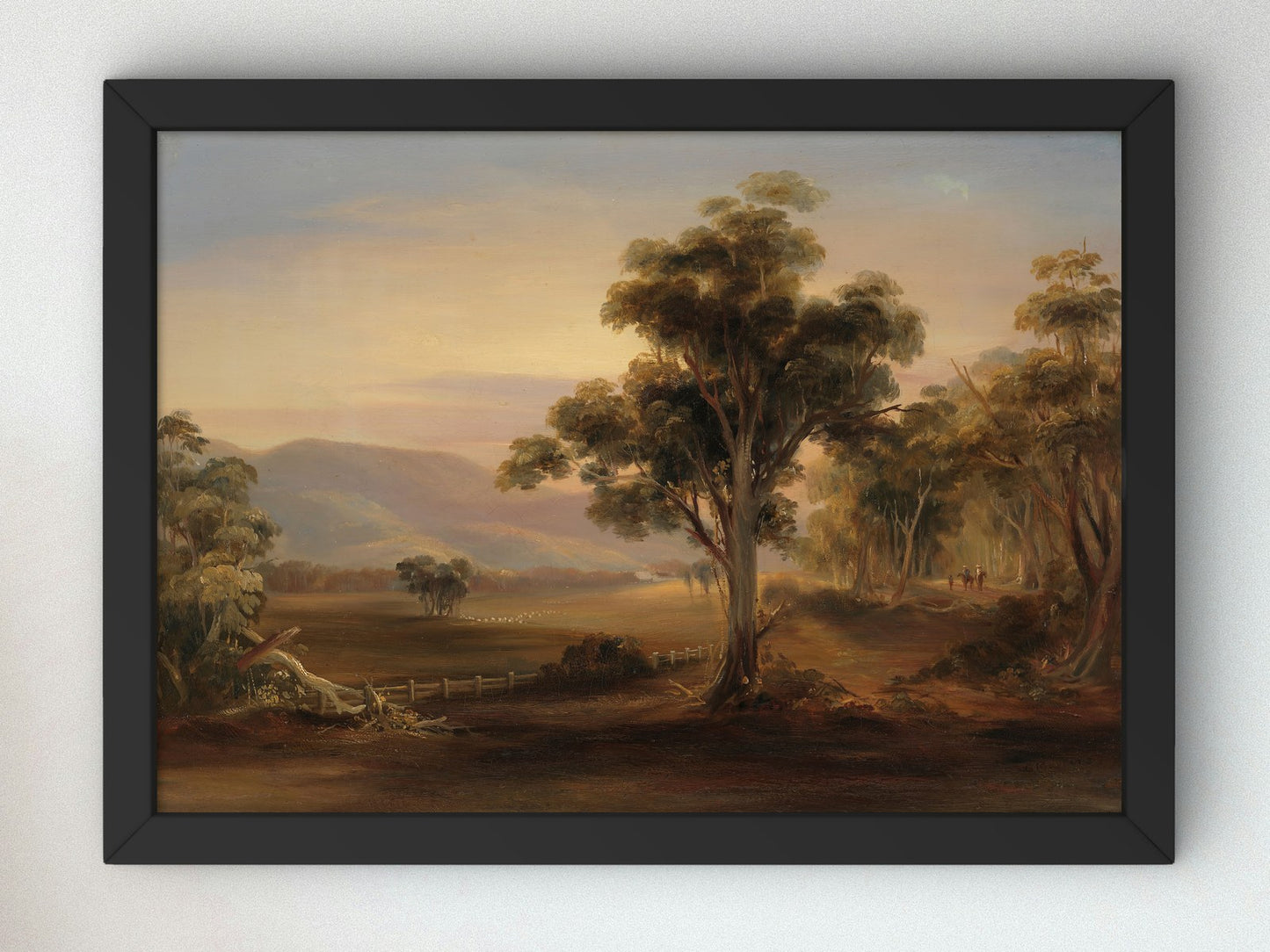 Coxs Place Mudgee by Conrad Martens 1841, Wall Art Print, Fine Art Reproduction, Museum Quality Decor, Poster
