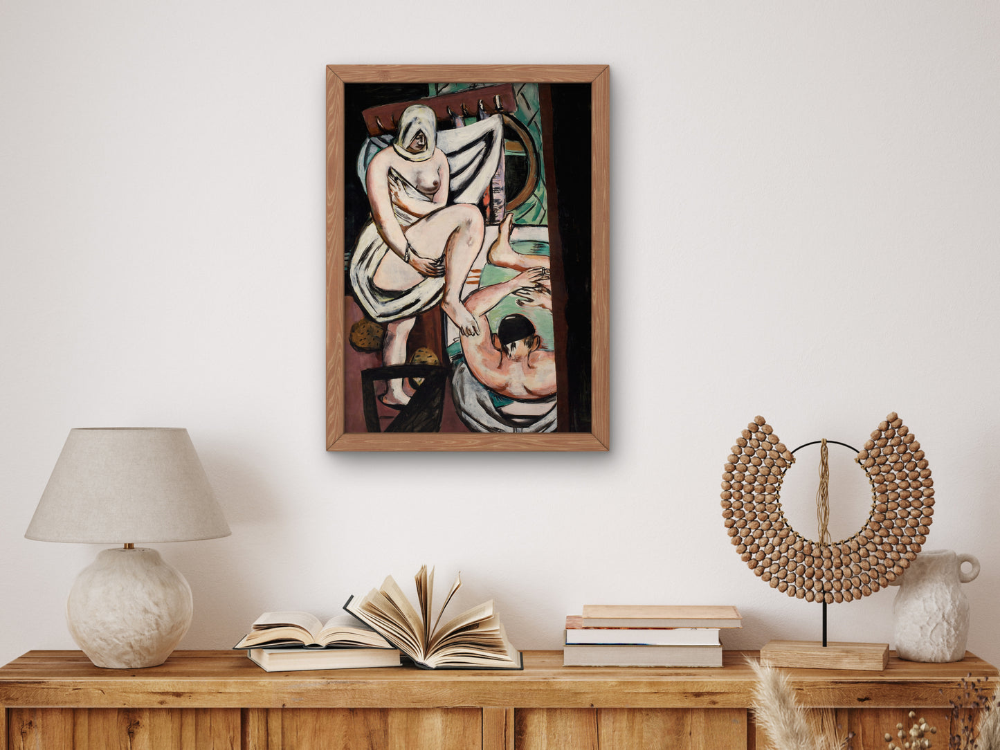 The Bath by Max Beckmann 1930, Wall Art Print, Fine Art Reproduction, Museum Quality Decor, Poster