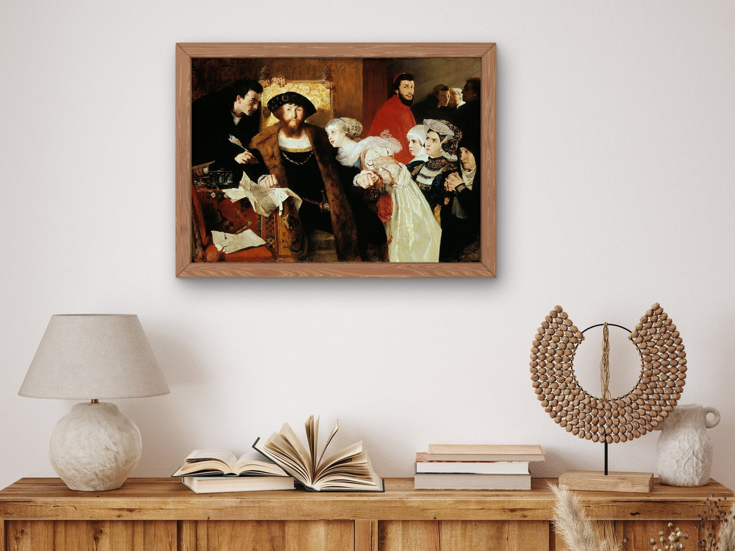 Christian II Signing the Death Warrant of Torben Oxe by Eilif Peterssen 1875, Wall Art Print, Fine Art Reproduction, Museum Quality Decor
