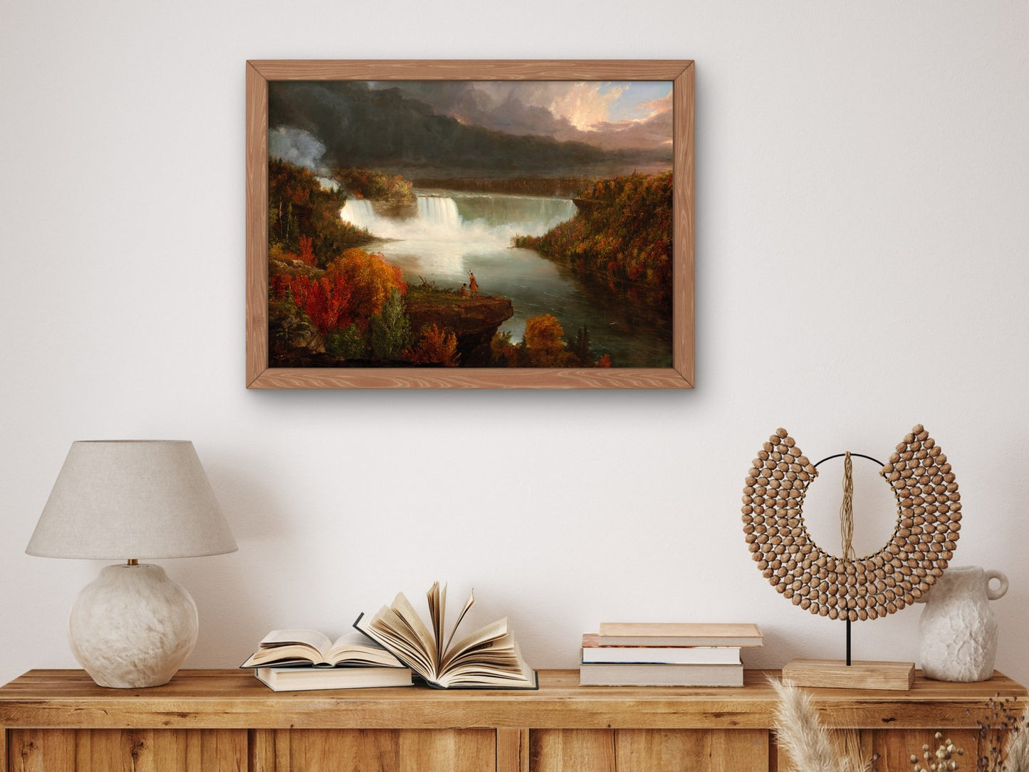 Distant View of Niagara Falls by Thomas Cole 1830, Wall Art Print, Fine Art Reproduction, Museum Quality Decor, Poster