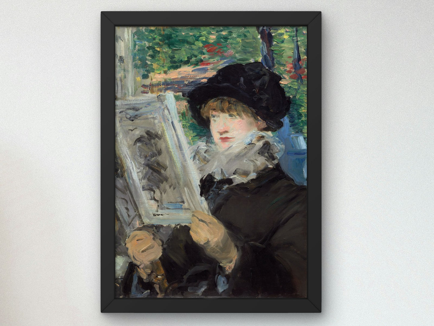 Woman Reading by Édouard Manet 1880, Wall Art Print, Fine Art Reproduction, Museum Quality Decor, Poster