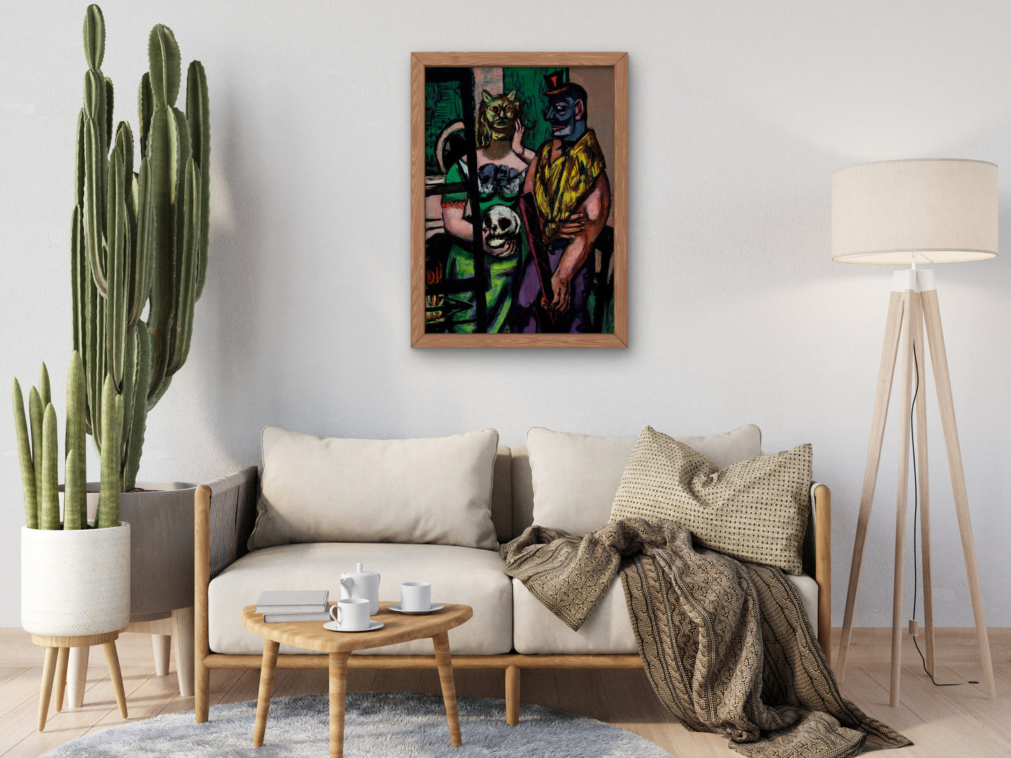Masquerade by Max Beckmann 1948, Wall Art Print, Fine Art Reproduction, Museum Quality Decor, Poster