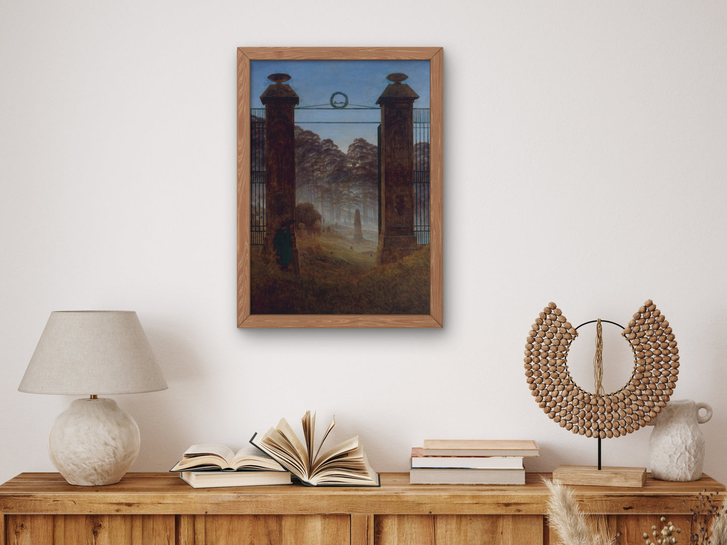 The Cemetery by Caspar David Friedrich 1825, Wall Art Print, Fine Art Reproduction, Museum Quality Decor, Poster