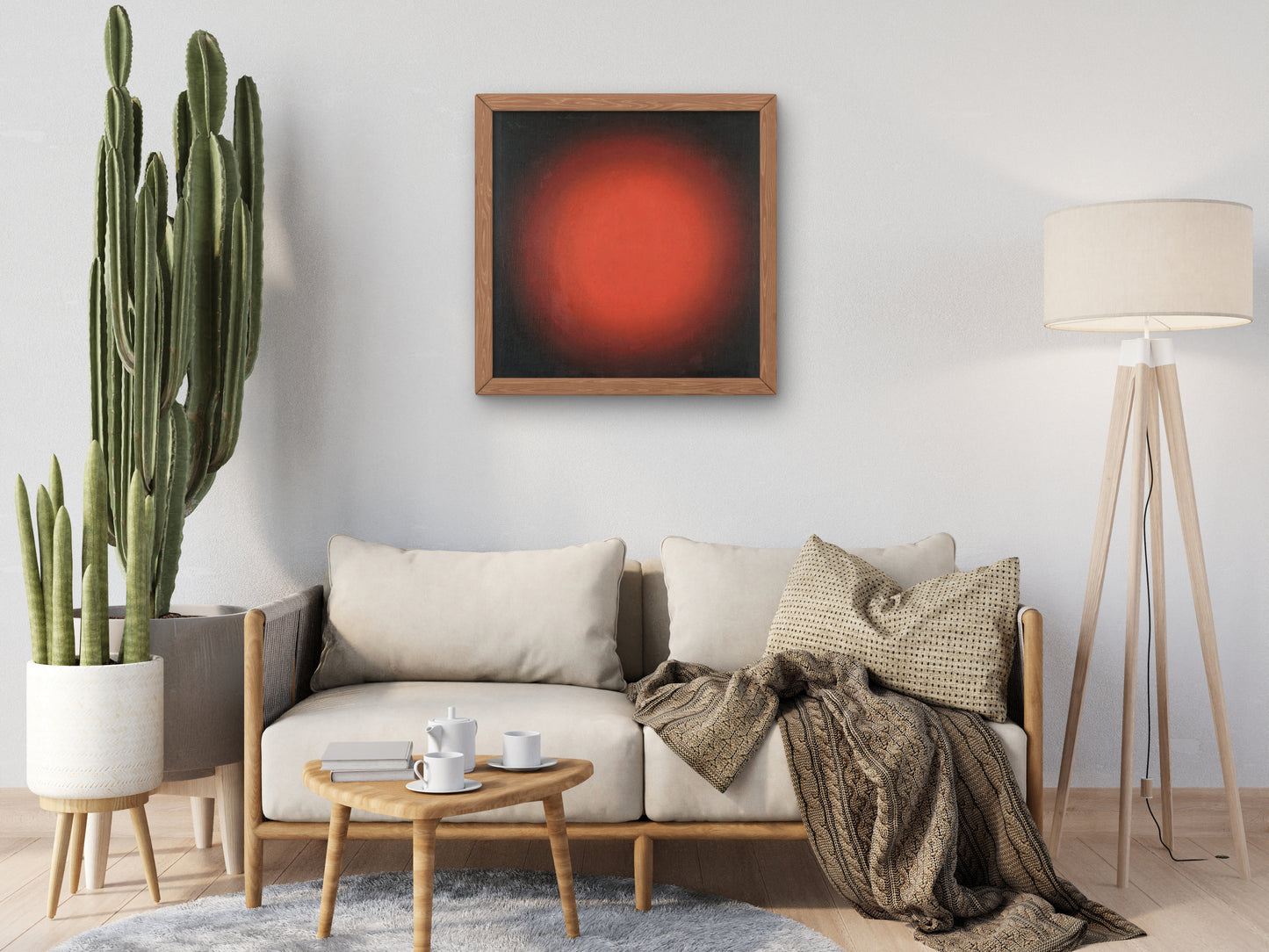Red Light Spherical Construction by Ivan Klyun 1923, Wall Art Print, Fine Art Reproduction, Museum Quality Decor, Poster