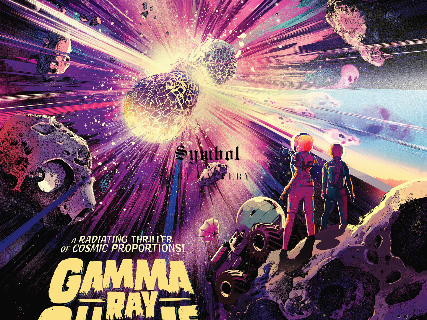 Gamma Ray Ghouls, Galaxy of Horrors by NASA 2020, Wall Art Print, Fine Art Reproduction, Museum Quality Decor, Poster
