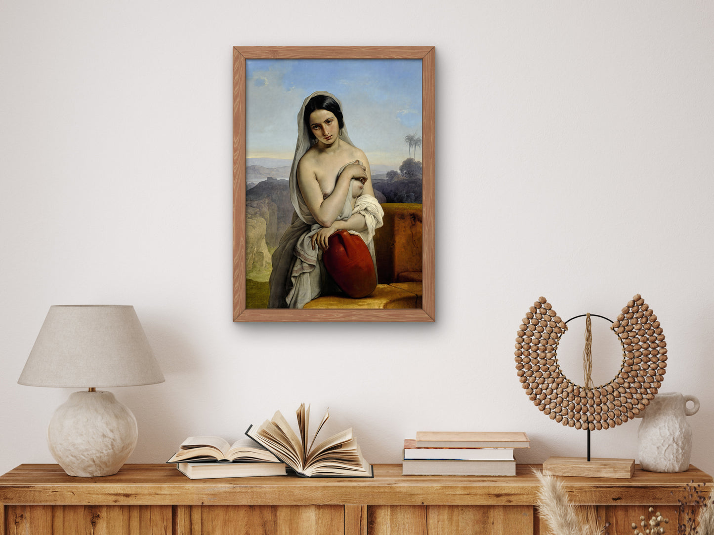 Rebecca at the Well by Francesco Hayez 1833, Wall Art Print, Fine Art Reproduction, Museum Quality Decor, Poster