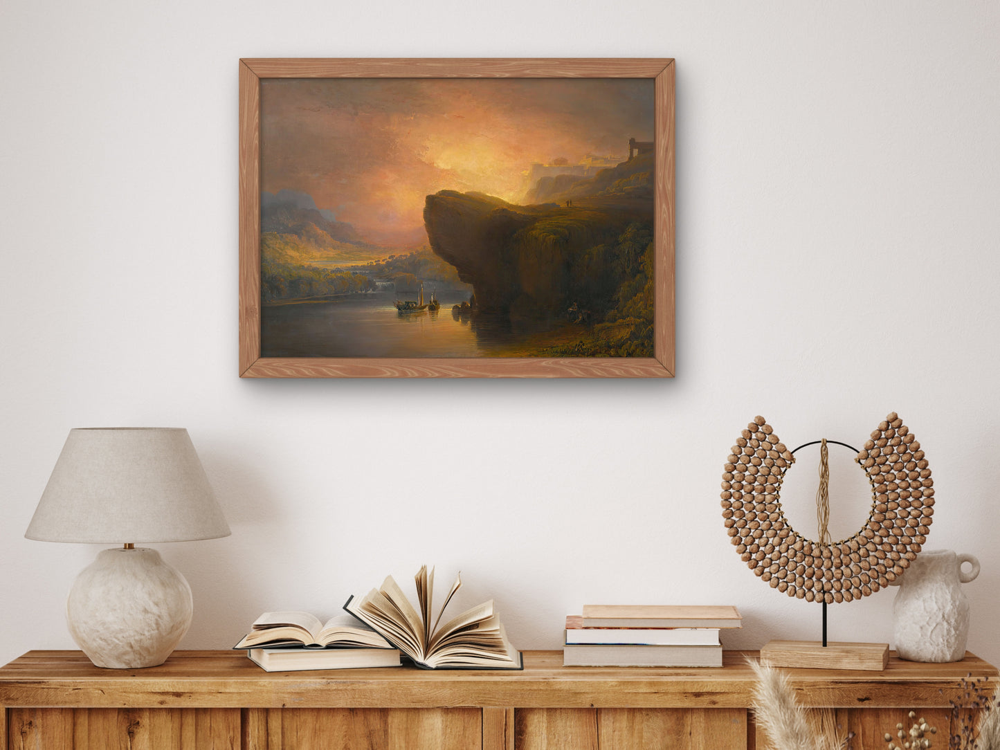 The City of God and the Waters of Life by John Martin, Wall Art Print, Fine Art Reproduction, Museum Quality Decor, Poster