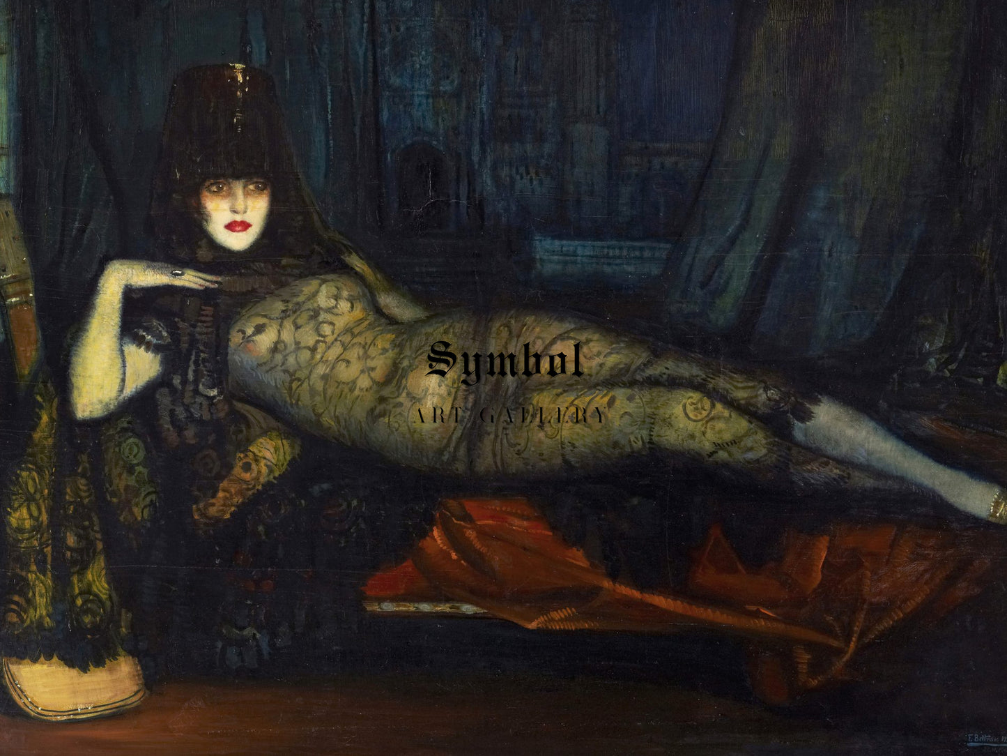 Maja Maldita by Federico Beltrán Masses 1918, Wall Art Print, Fine Art Reproduction, Museum Quality Decor, Poster