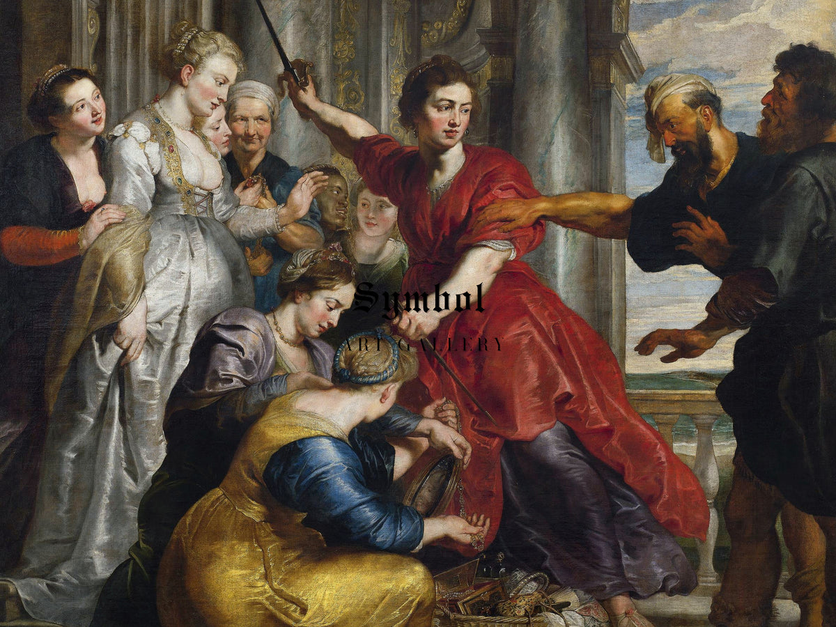 Achilles Discovered by Ulysses and Diomedes by Peter Paul Rubens, Wall Art Print, Fine Art Reproduction, Museum Quality Decor, Poster