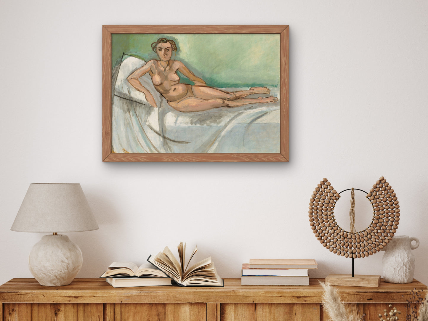 Half Reclining Nude by Henri Matisse 1918, Wall Art Print, Fine Art Reproduction, Museum Quality Decor, Poster
