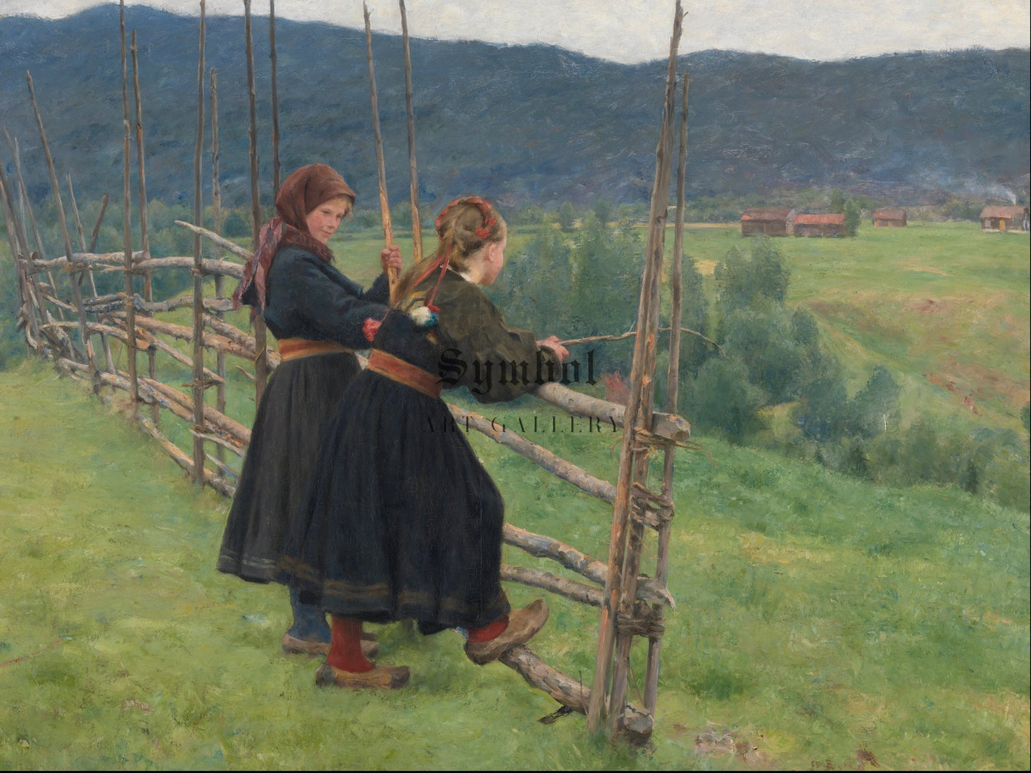 September by Erik Werenskiold 1883, Wall Art Print, Fine Art Reproduction, Museum Quality Decor, Poster