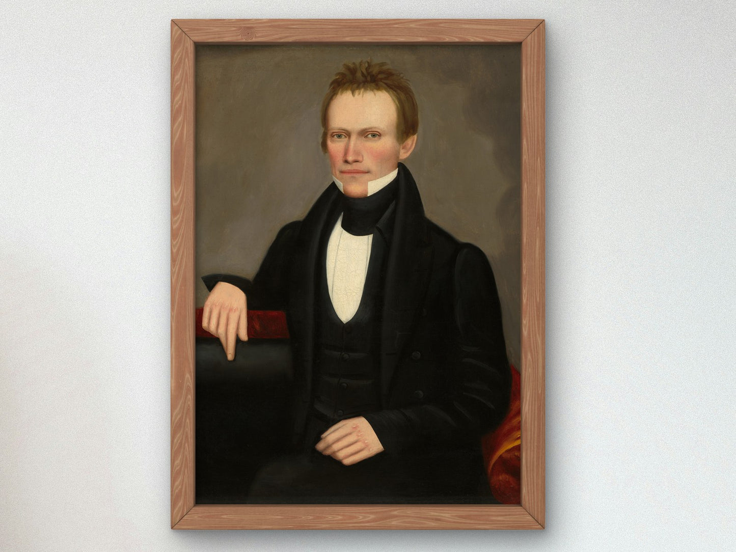 Portrait of a Gentleman by Erastus Salisbury Field 1835, Wall Art Print, Fine Art Reproduction, Museum Quality Decor, Poster