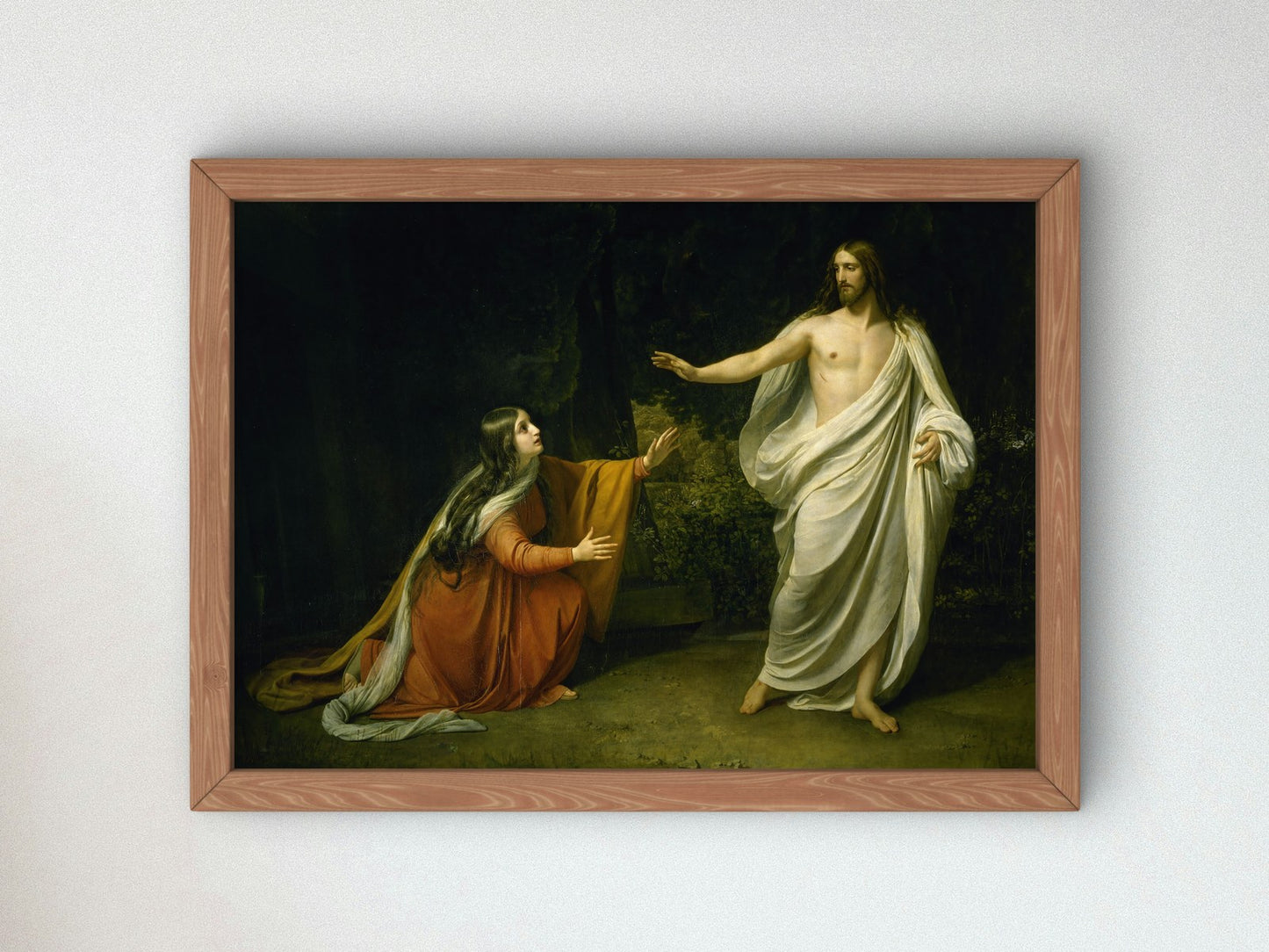 Christ's Appearance to Mary Magdalene by Alexandre Ivanov 1835, Wall Art Print, Fine Art Reproduction, Museum Quality Decor, Poster