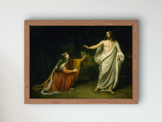 Christ's Appearance to Mary Magdalene by Alexandre Ivanov 1835, Wall Art Print, Fine Art Reproduction, Museum Quality Decor, Poster