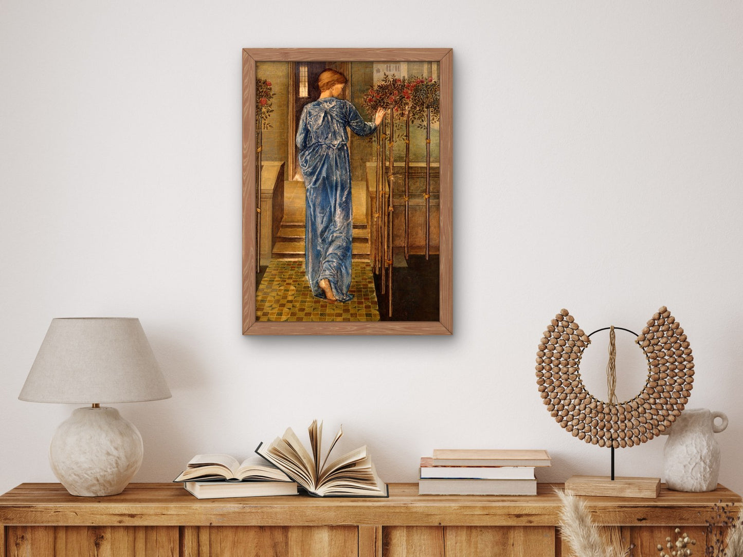 Studio for Garland Weavers by Edward Burne Jones 1866, Wall Art Print, Fine Art Reproduction, Museum Quality Decor, Poster