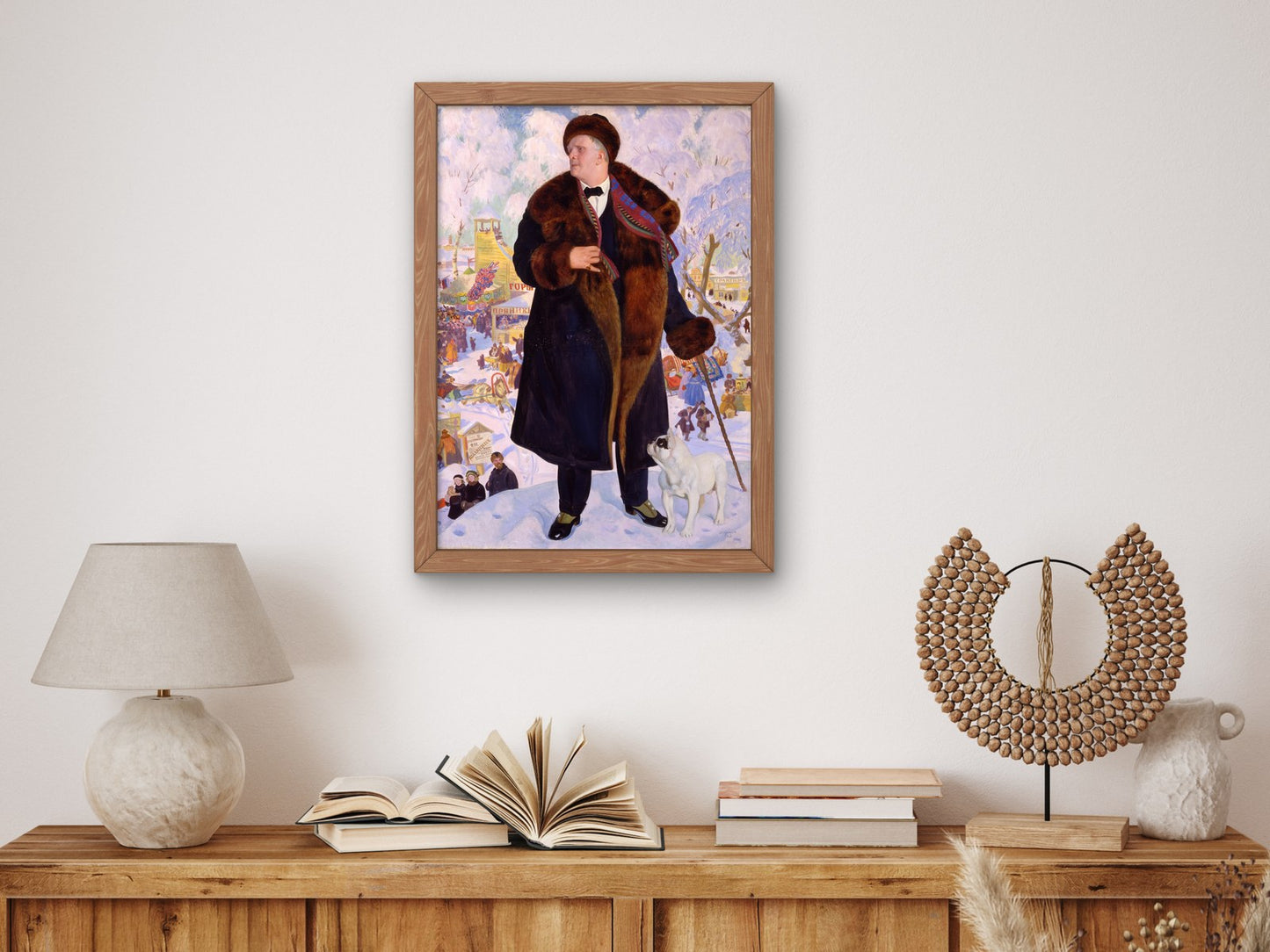 Portrait of Fyodor Chaliapin by Boris Koustodiev 1922, Wall Art Print, Fine Art Reproduction, Museum Quality Decor, Poster