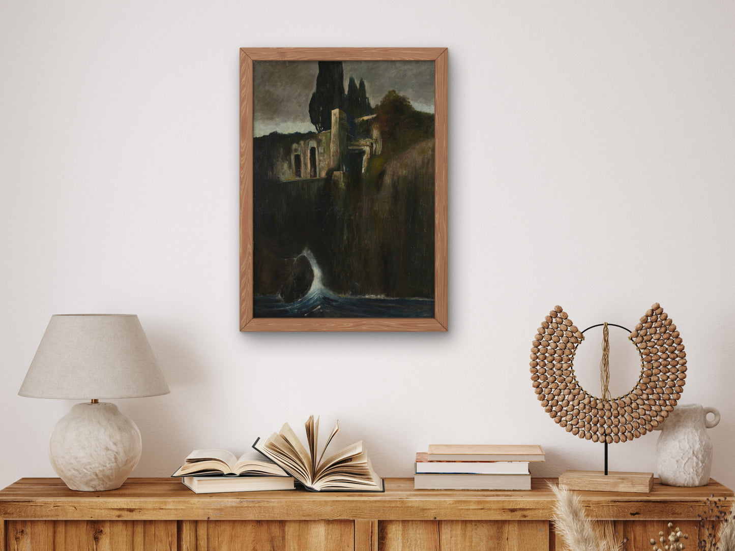 Ruins by Arnold Böcklin, Wall Art Print, Fine Art Reproduction, Museum Quality Decor, Poster