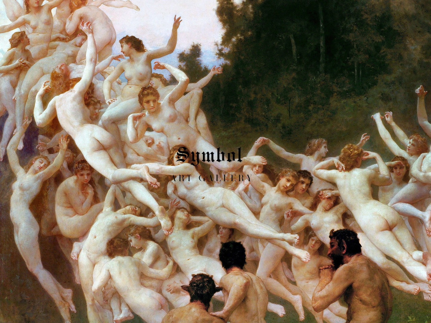 Les Oréades by William Bouguereau 1902, Wall Art Print, Fine Art Reproduction, Museum Quality Decor, Poster