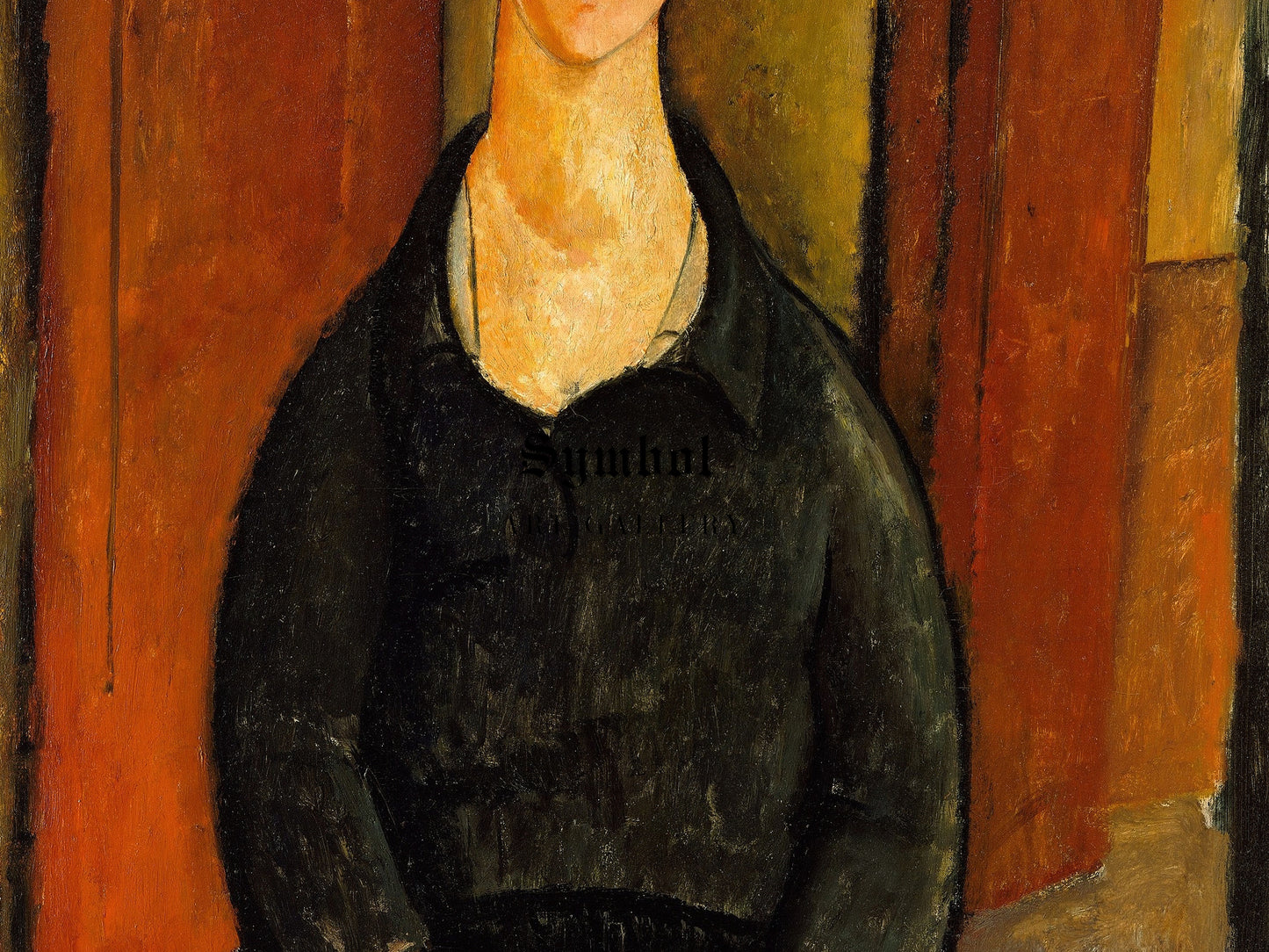 Flower Vendor by Amedeo Modigliani 1919, Wall Art Print, Fine Art Reproduction, Museum Quality Decor, Poster